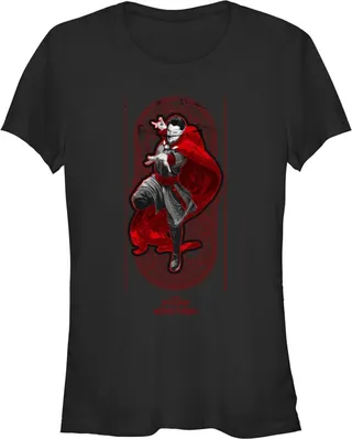 Junior's Marvel Doctor Strange in the Multiverse of Madness Red Strange T-Shirt - Black - Small