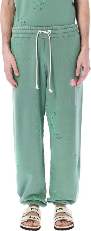Palm Angels Palm Printed Painted Sweatpants