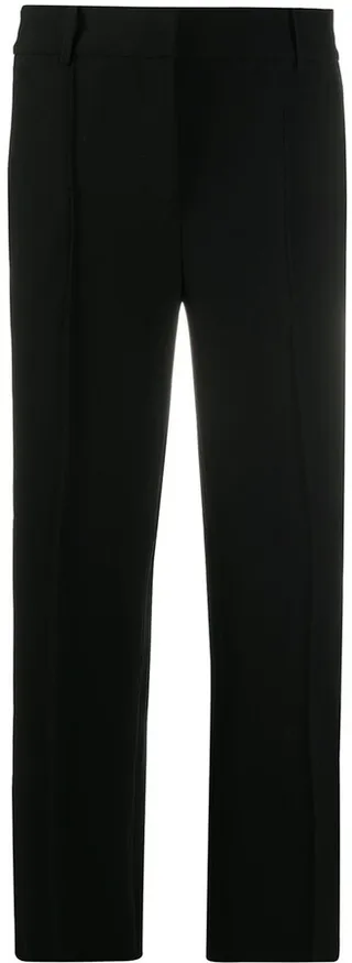 Cropped Straight Leg Trousers
