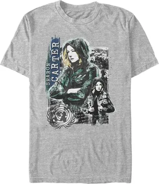 Men's Marvel The Falcon and the Winter Soldier Sharon Carter T-Shirt - Athletic Heather - 3X Large