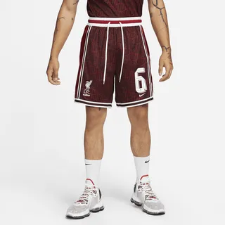 LeBron x Liverpool FC Nike Men's DNA+ 8" Basketball Shorts in Red