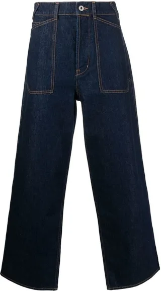 Mid-Rise Wide-Leg Jeans