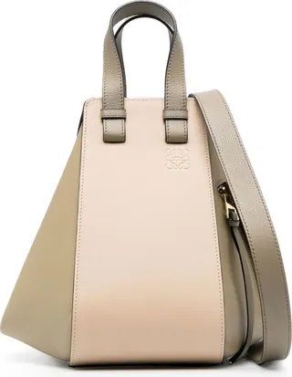 Neutral Hammock Small Leather Tote Bag