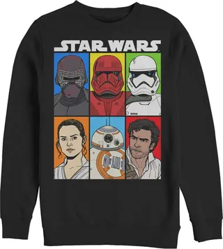 Men's Star Wars: The Rise of Skywalker Character Grid Sweatshirt - Black - Medium
