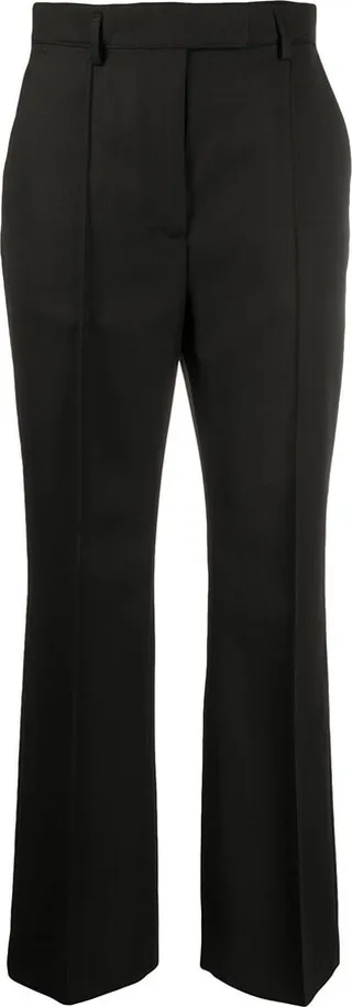 Tailored High-Waisted Cropped Trousers