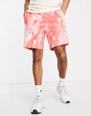 adidas Originals Essentials 8 inch shorts in red tie