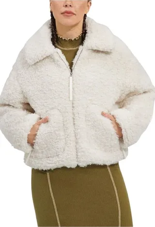 UGG womens Maeve Sherpa Jacket Coat