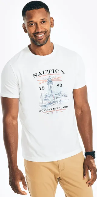 Sustainably Crafted Lighthouse Graphic T-Shirt