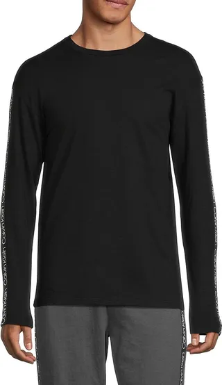 Long Sleeve Tape Logo T Shirt