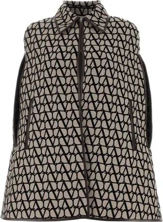 Valentino Toile Iconographe Long-Sleeved Cape