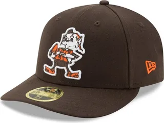 Men's Brown Cleveland Browns Brownie Omaha Throwback Low Profile 59FIFTY Fitted Hat