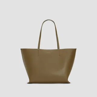 The Luxe Medium Italian Leather Tote