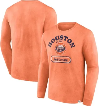 Men's Fanatics Branded Orange Houston Astros Circus Catch Long Sleeve T-shirt