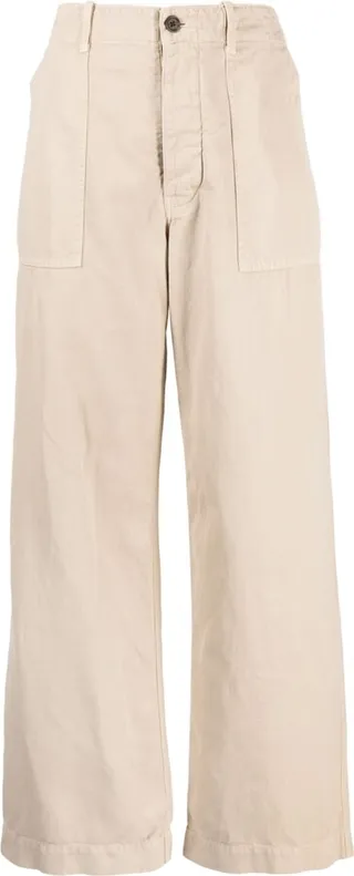 Cropped Wide-Leg Trousers