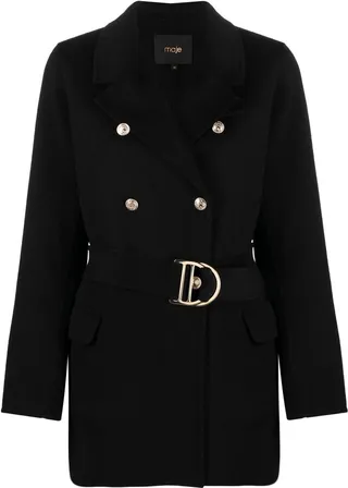 Belted Double-Breasted Coat