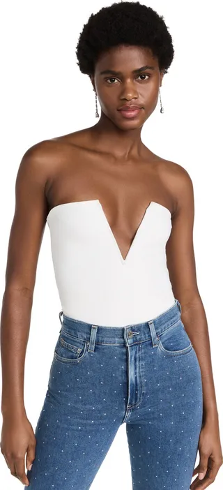 Good American Lightweight Scuba Deep V Bodysuit