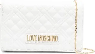 Logo-Plaque Quilted Shoulder Bag
