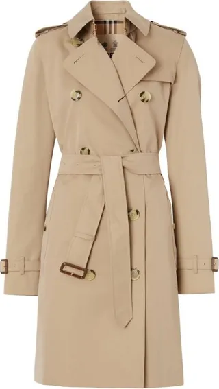 Burberry The Mid-Length Kensington Heritage Trench Coat