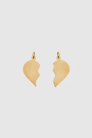 ANINE BING Broken Heart Charms in 14k Gold