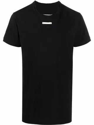 logo-patch cotton T-shirt