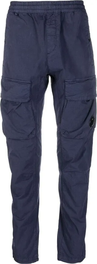 Tapered Cotton Cargo Trousers