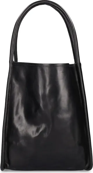 Arc leather tote bag