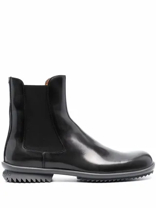 square toe Chelsea boots