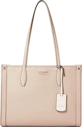 Kate Spade New York Market Pebbled Leather Medium Tote (Earthenware) Tote Handbags