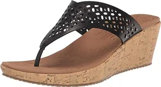 Skechers Women's Cork Wedge Flip-Flop