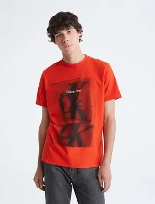Blurred Logo Crewneck T-Shirt