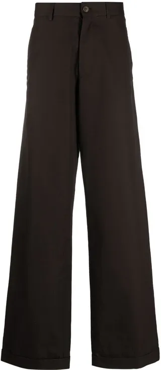 Wide-Leg Tailored Trousers