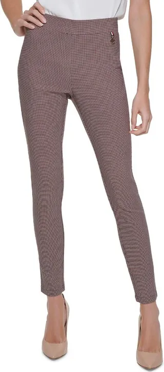 Womens Cropped Knit Skinny Pants