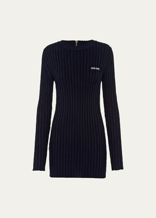 Ribbed Body-Con Mini Dress
