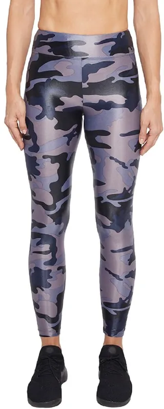 Lustrous High-Rise Camo-Print Leggings