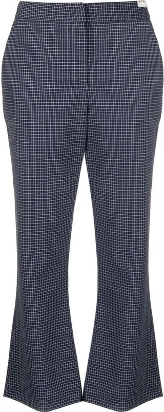 Cropped Flared Trousers