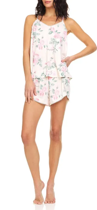 Petunia Floral Print Short Camisole Pajamas