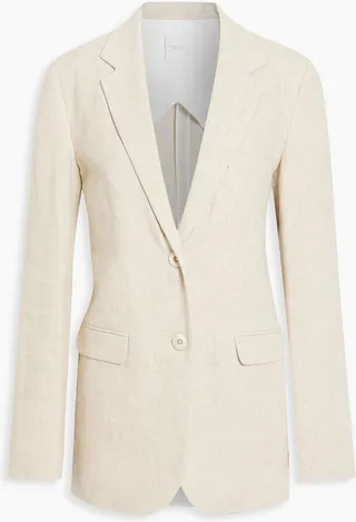 Ramie-twill blazer
