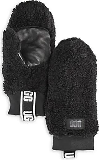 Ugg Sherpa Logo Tag Mittens