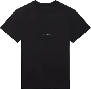 Classic Cotton Slim Fit Print T-shirt Black