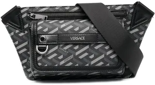 Logo-Print Leather Belt-Bag