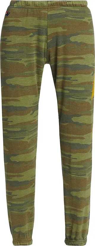 Bolt Cotton-Blend Fleece Cropped Sweatpants