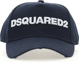 Dsquared2 Distressed Logo Embroidered Baseball Cap