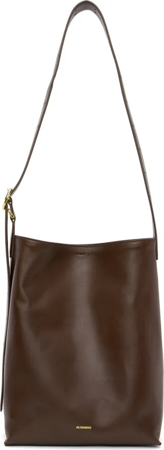 Jil Sander Burgundy Cannolo Tote