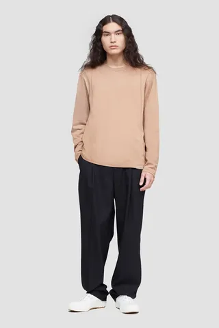 The Long Sleeve Essential Tee in camel