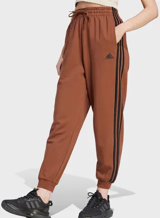 Essentials 3-Stripes French Terry Loose-Fit Joggers