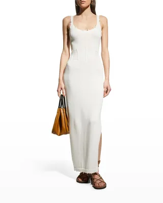 Gabby Distressed Maxi Sweater Dress