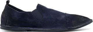 Elasticated Side Panels Suede Loafers