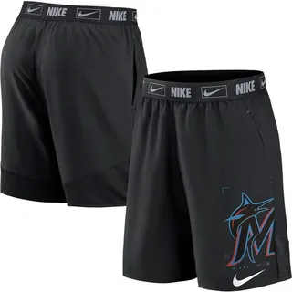 Men's Nike Black Miami Marlins Bold Express Performance Shorts