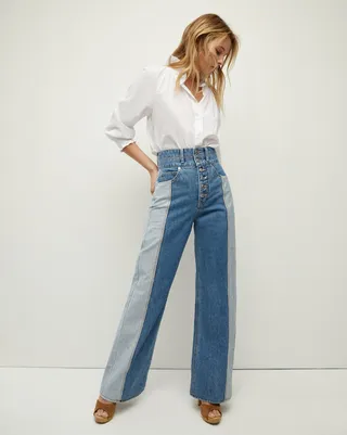 Taylor Wide-Leg Jean | Two-Tone