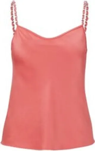 Regular-fit camisole top in soft satin